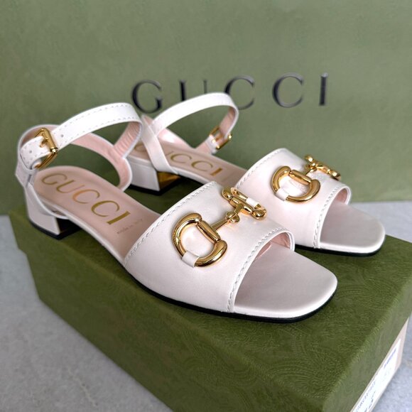 Gucci 655413 Women's Matelasse Charlotte GG Horsebit heels shoes, size 36, 40+ - Picture 1 of 12